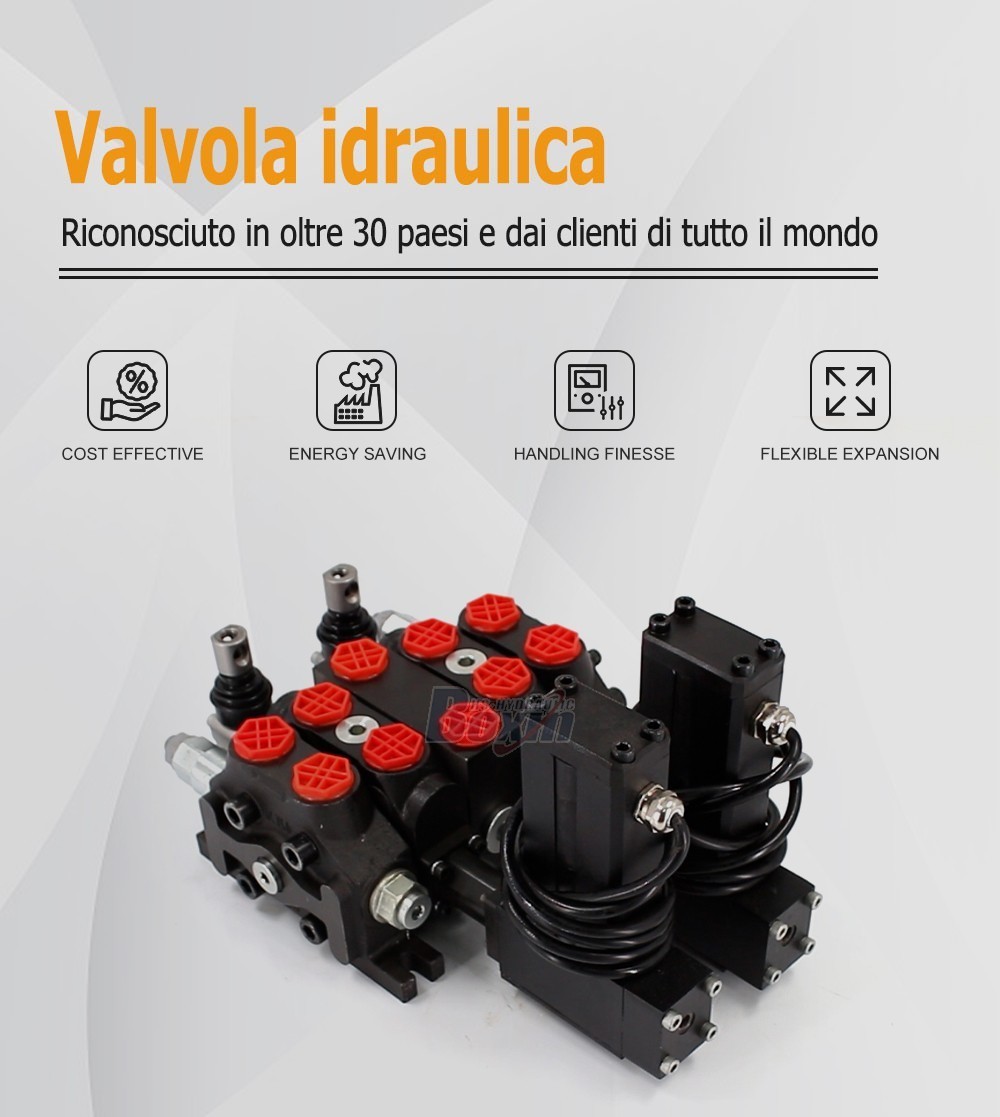DCV60 Electric Motor 2 Spool Sectional Valve Factory Direct Supply
